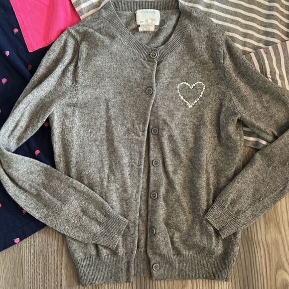 GIRLS CREWCUTS THREE PIECE BUNDLE- DRESS, SWEATER AND LONG SLEEVE TEE - Picture 2 of 9